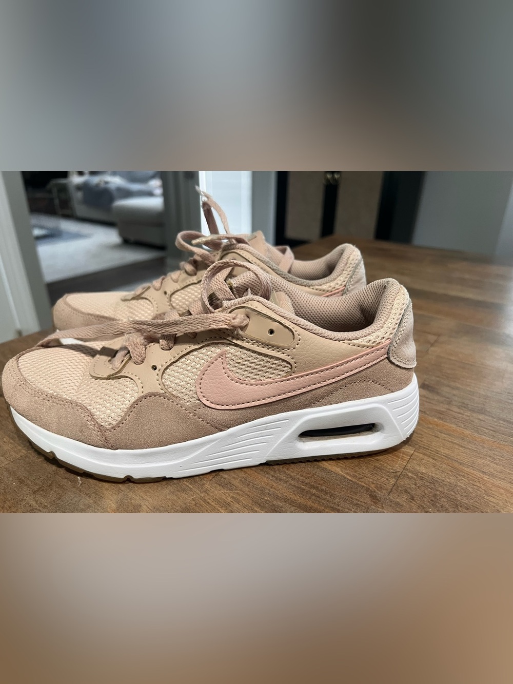 Nike Air Max SC in color Fossil Stone/Rose Whisper/white..SZ 6.5